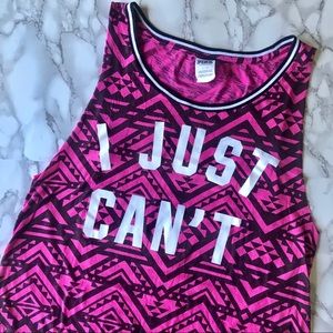 VS PINK Tribal Printed Muscle Tank Top